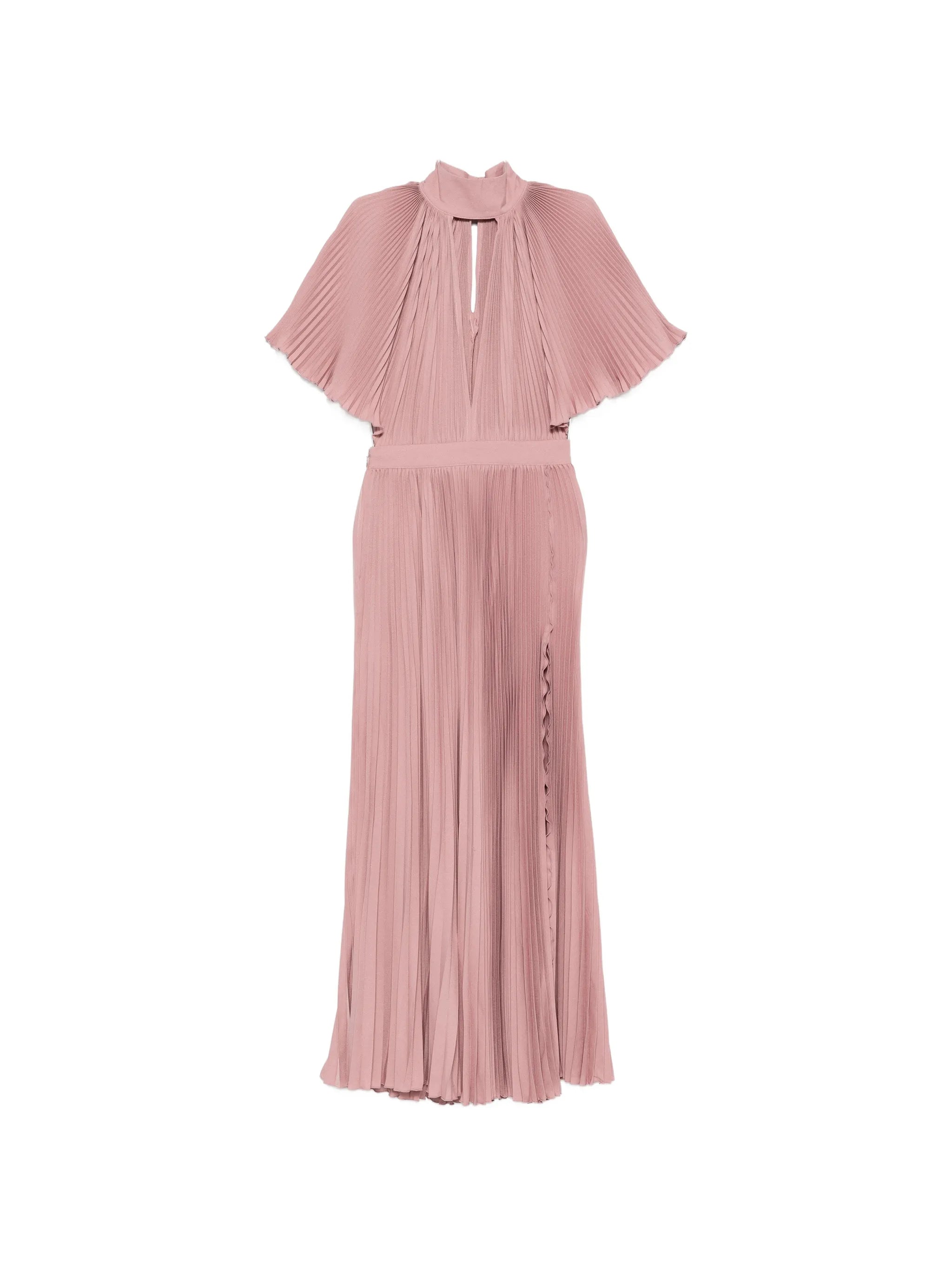 Anais pleated midi dress