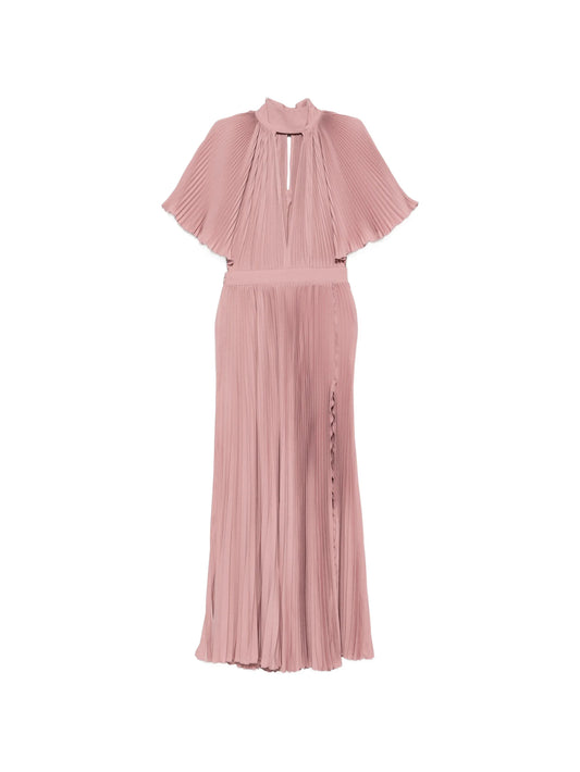 Anais pleated midi dress