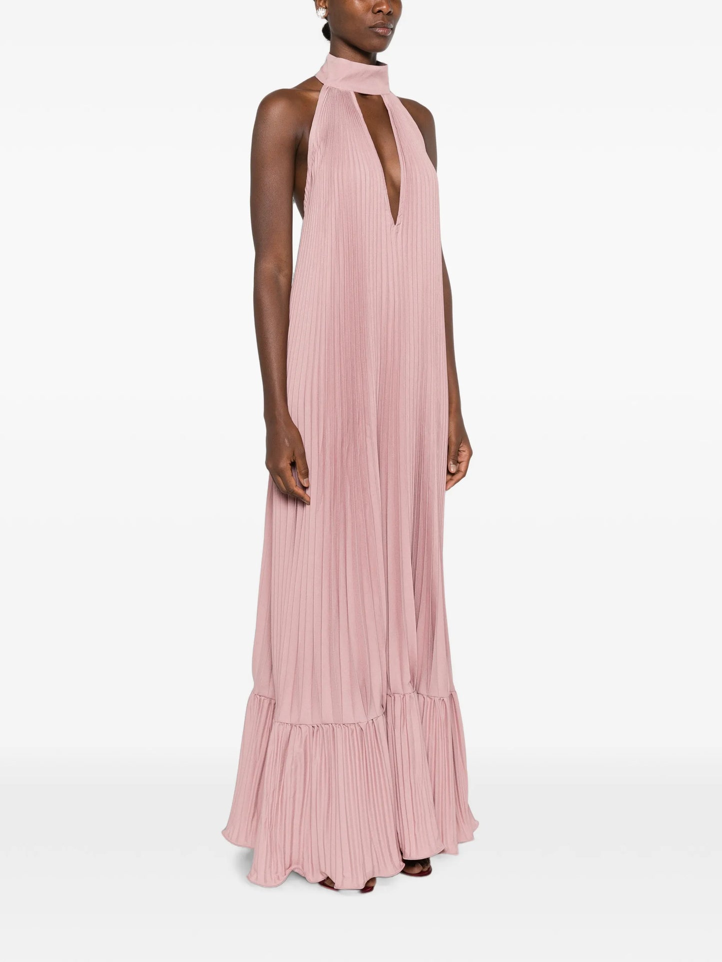 Libertie pleated maxi dress