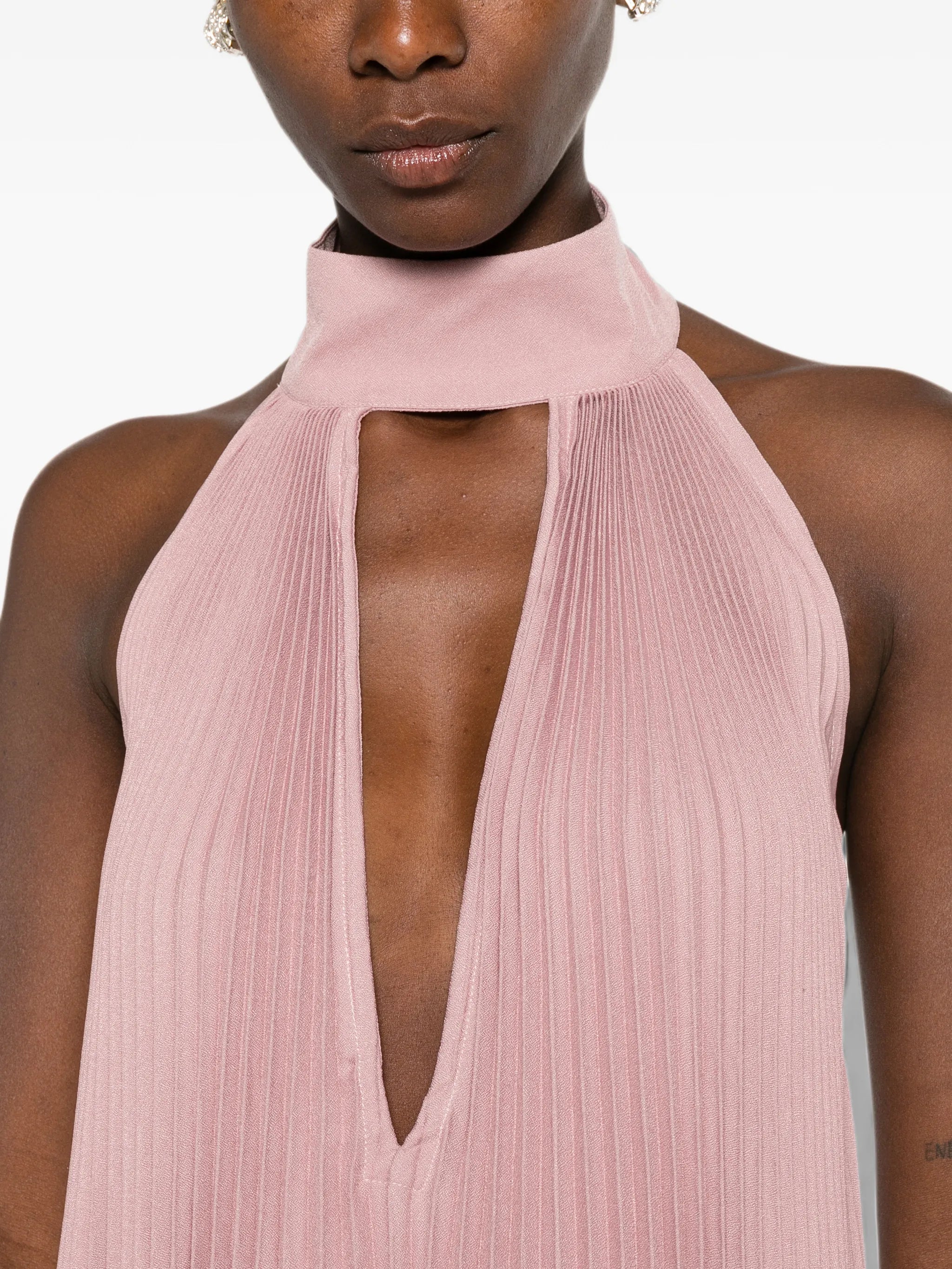 Libertie pleated maxi dress