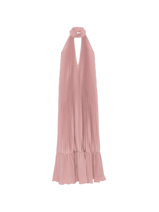 Libertie pleated maxi dress