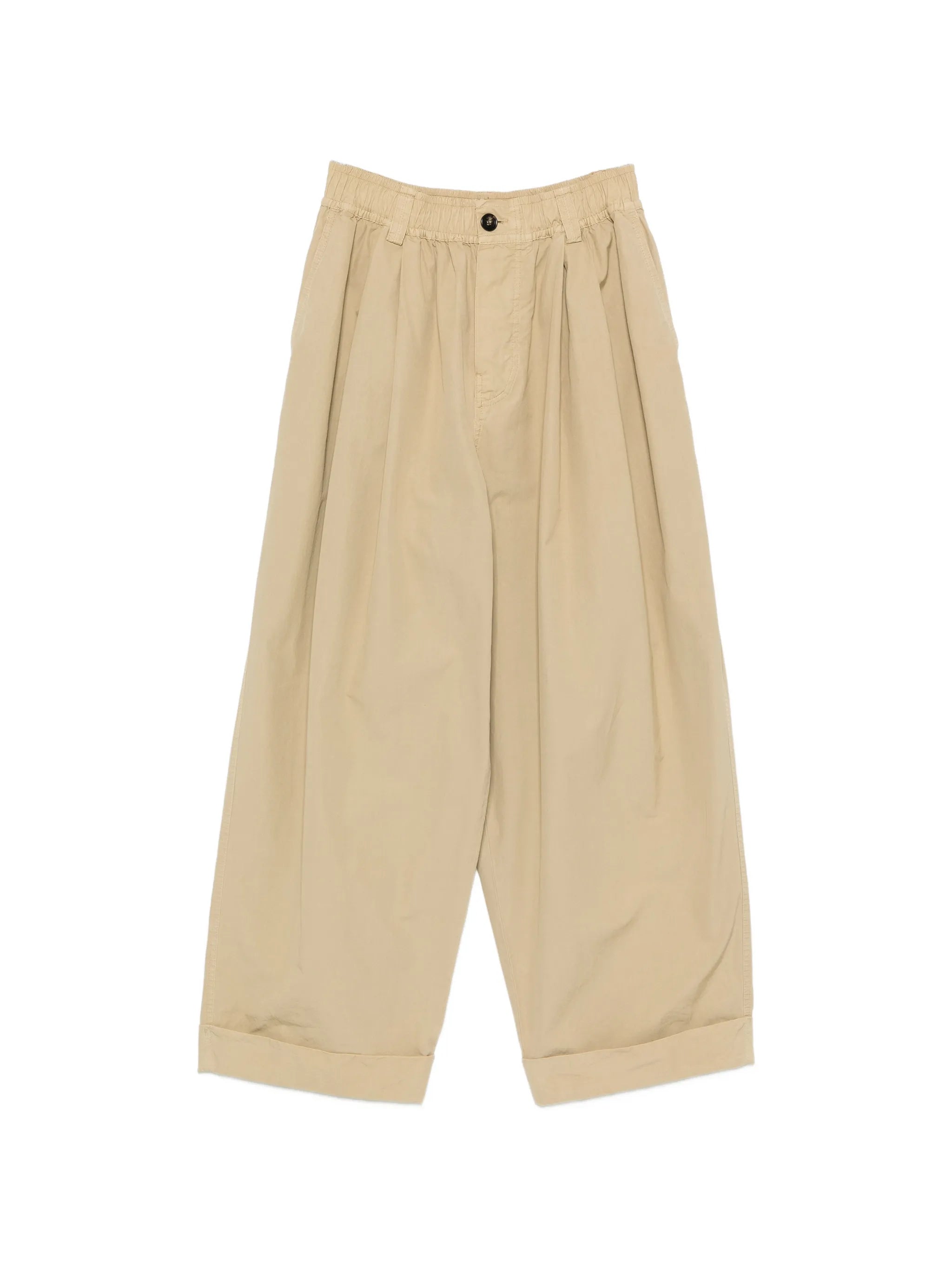 pleated wide-leg trousers