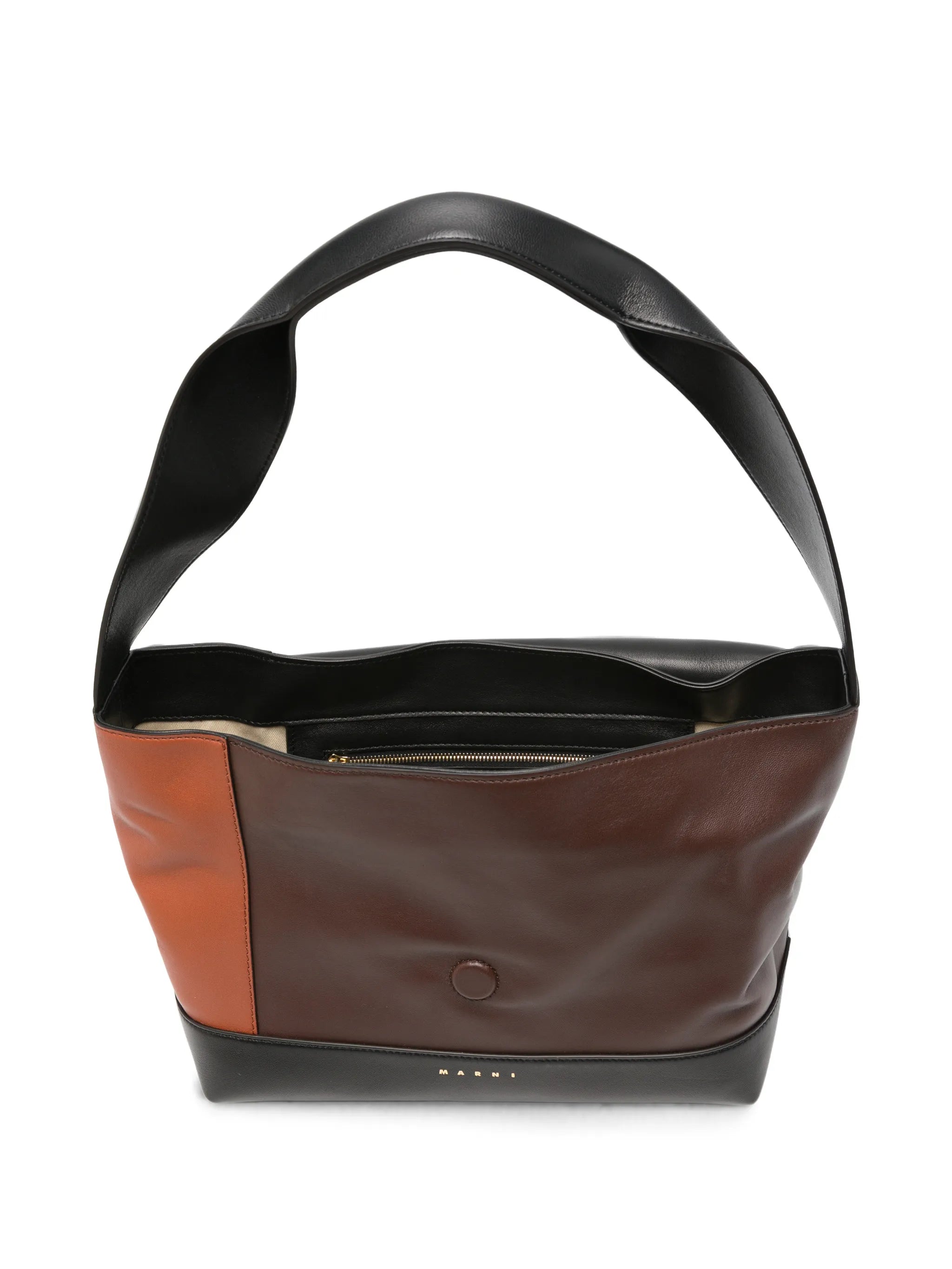 colour-block shoulder bag