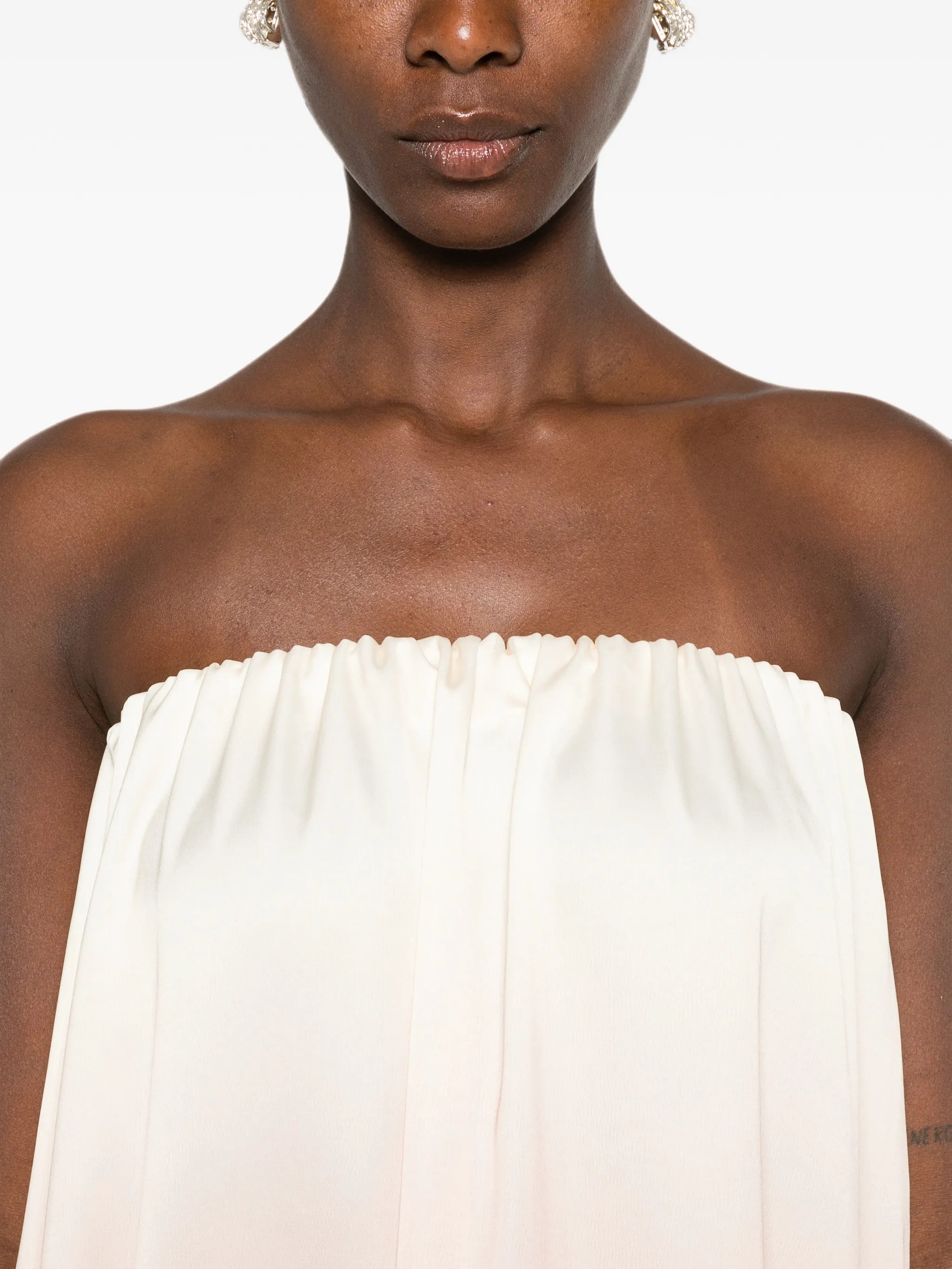 Costiera strapless ombré-effect maxi dress