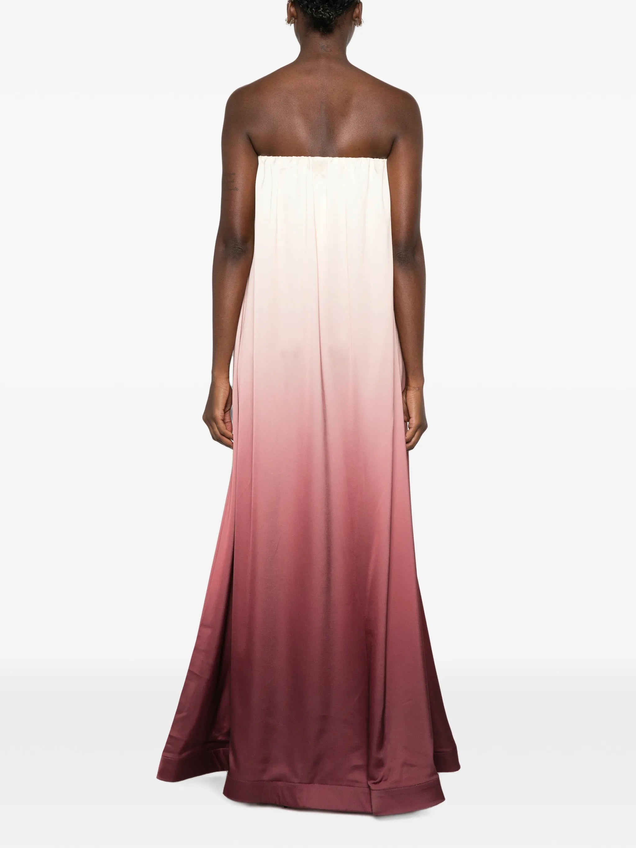 Costiera strapless ombré-effect maxi dress