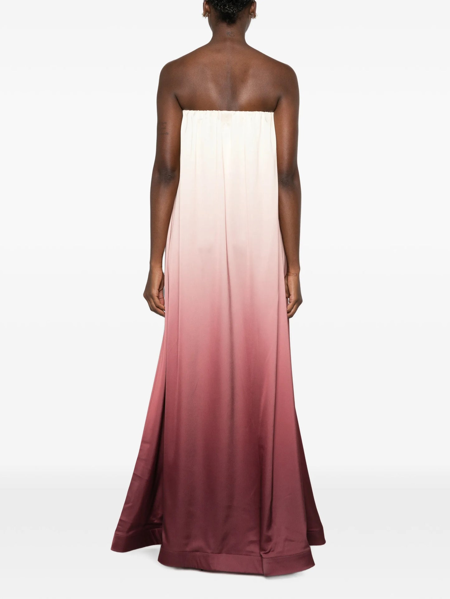Costiera strapless ombré-effect maxi dress