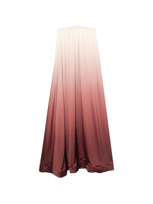 Costiera strapless ombré-effect maxi dress
