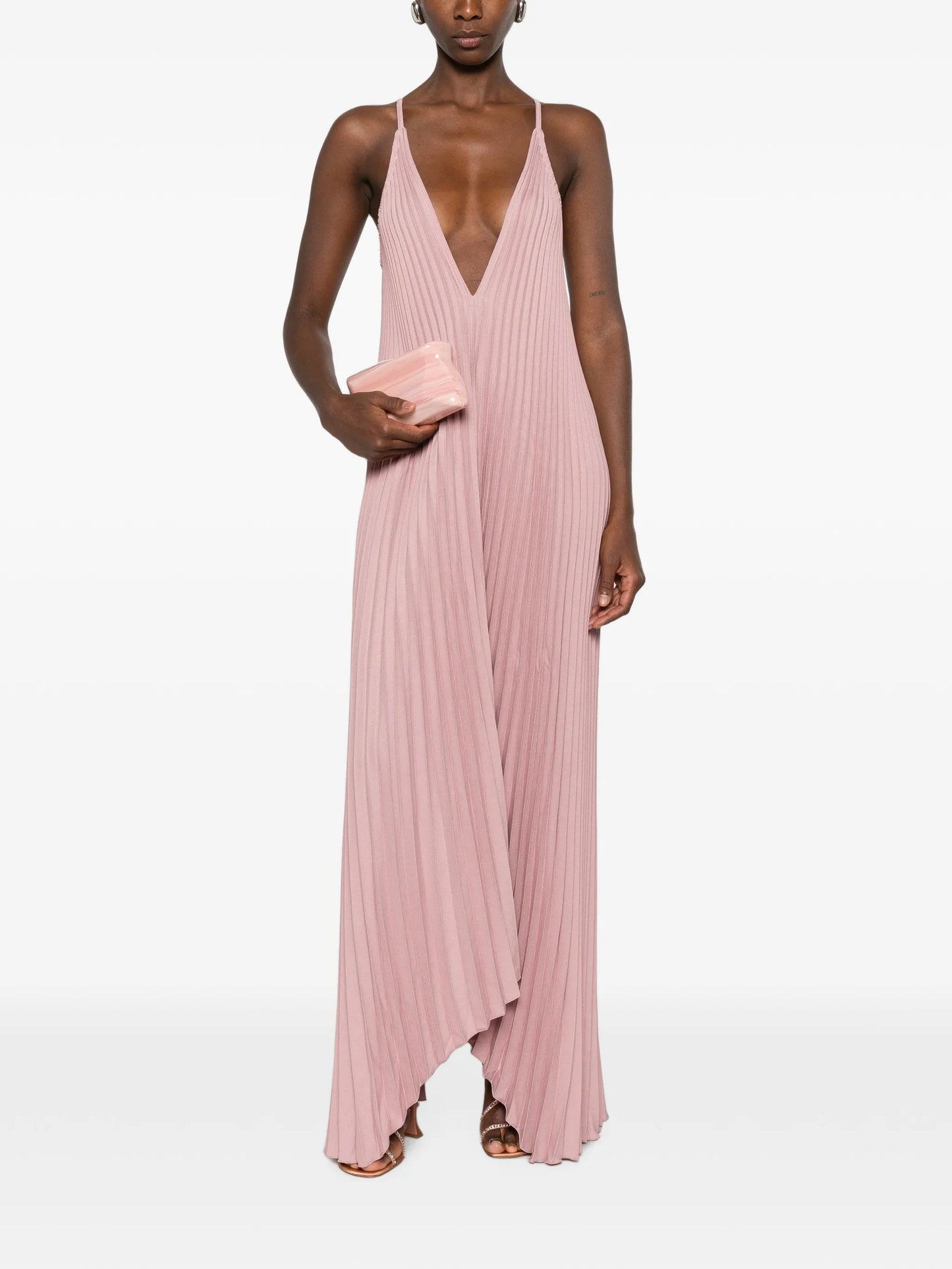 The Muse pleated maxi dress
