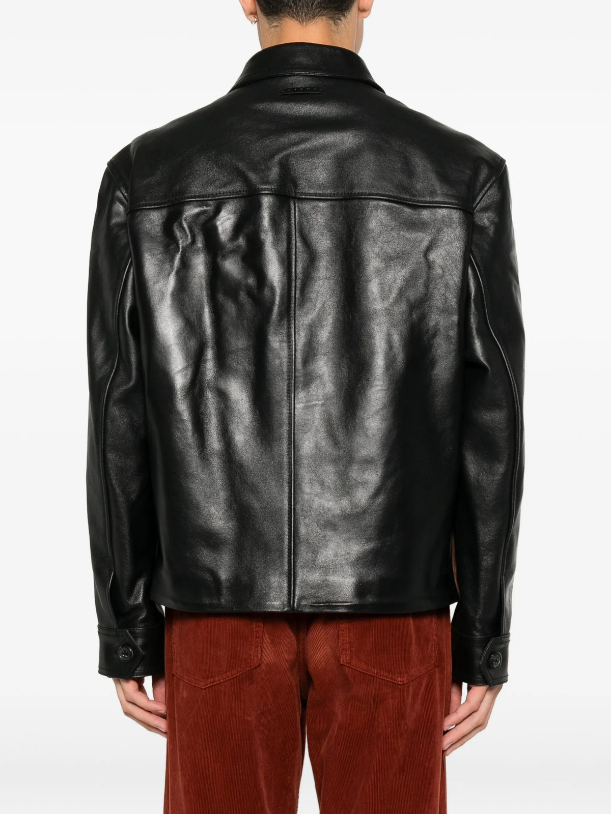 leather jacket with crust front