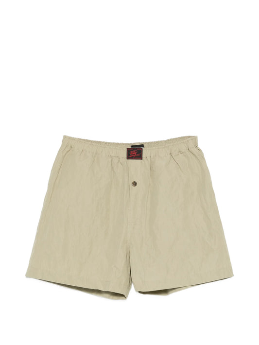 elasticated-waist shorts