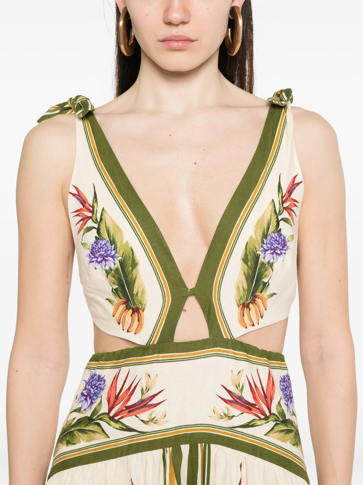 tropical scarf lenzing™ ecovero™ euroflax™ maxi dress