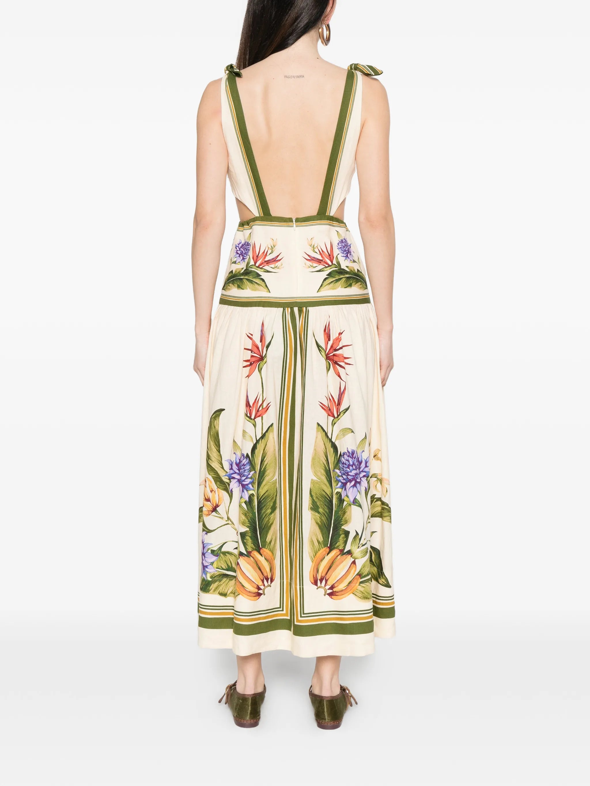 tropical scarf lenzing™ ecovero™ euroflax™ maxi dress