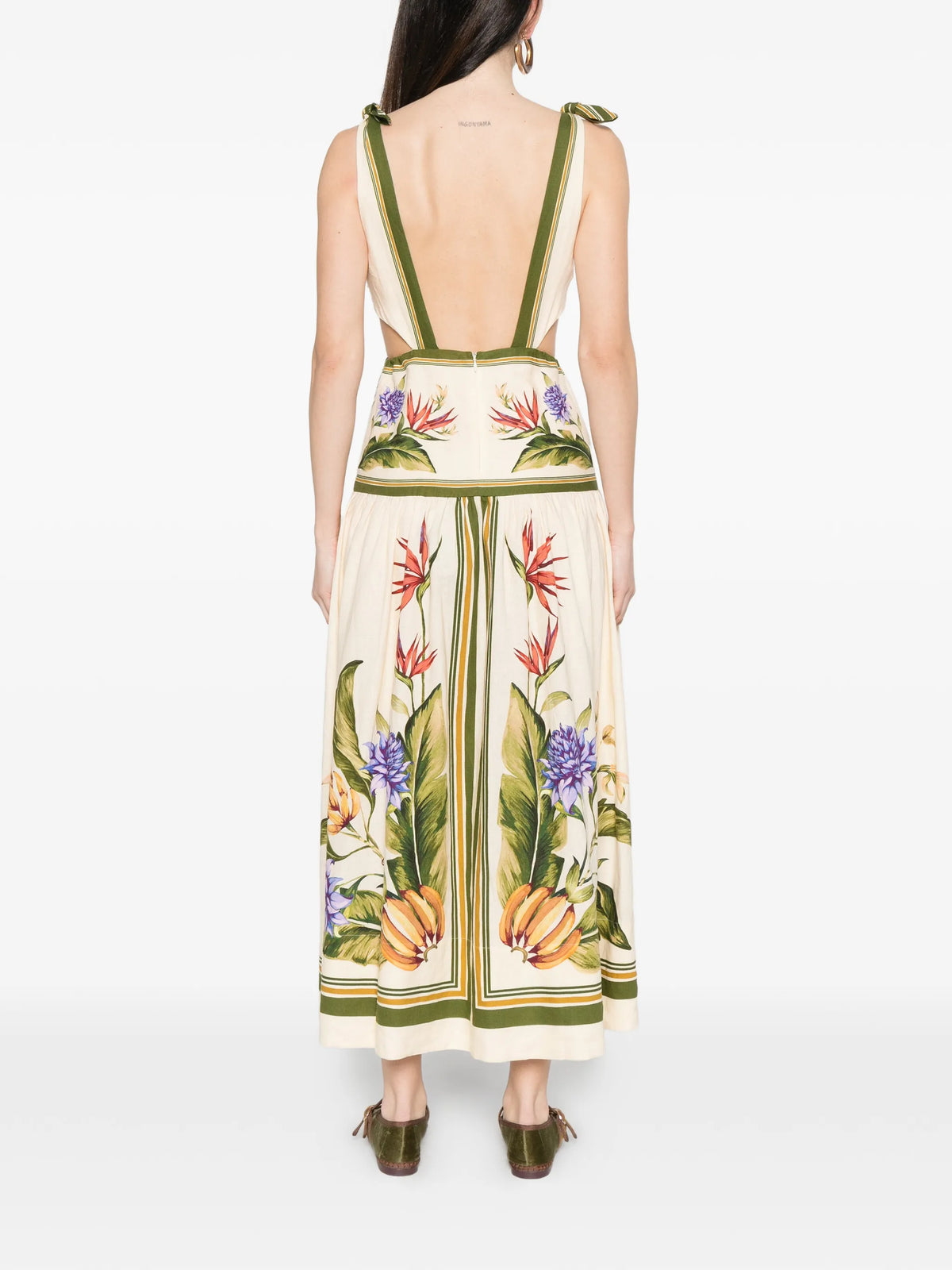 tropical scarf lenzing™ ecovero™ euroflax™ maxi dress