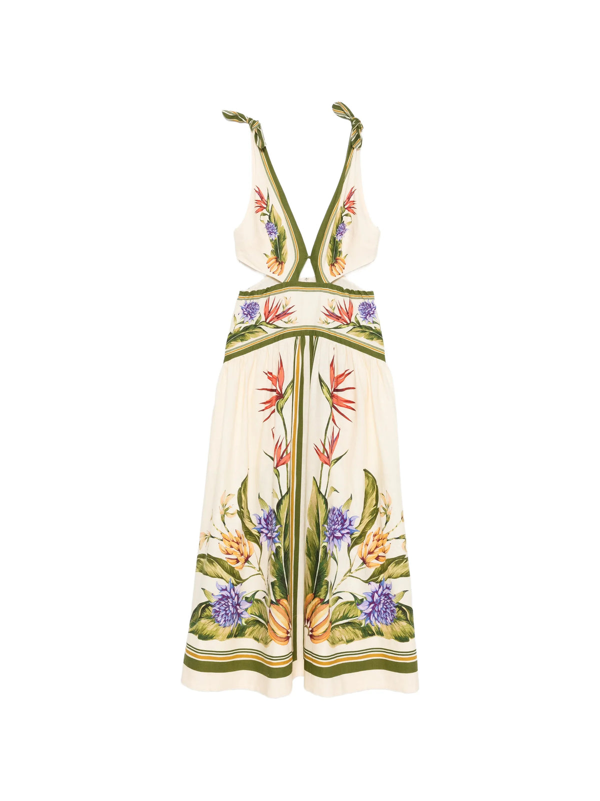 tropical scarf lenzing™ ecovero™ euroflax™ maxi dress