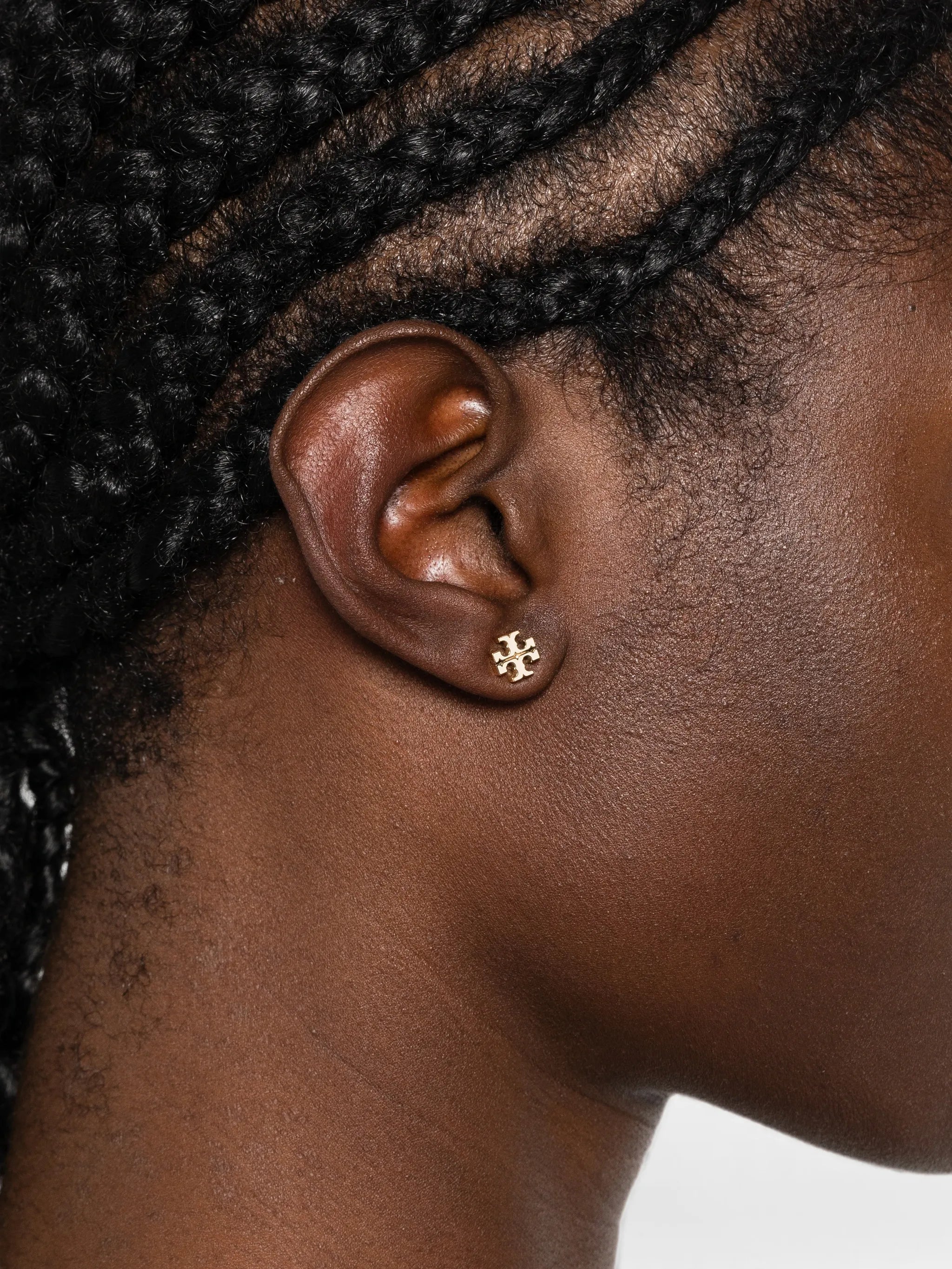 small icon enamel stud errings