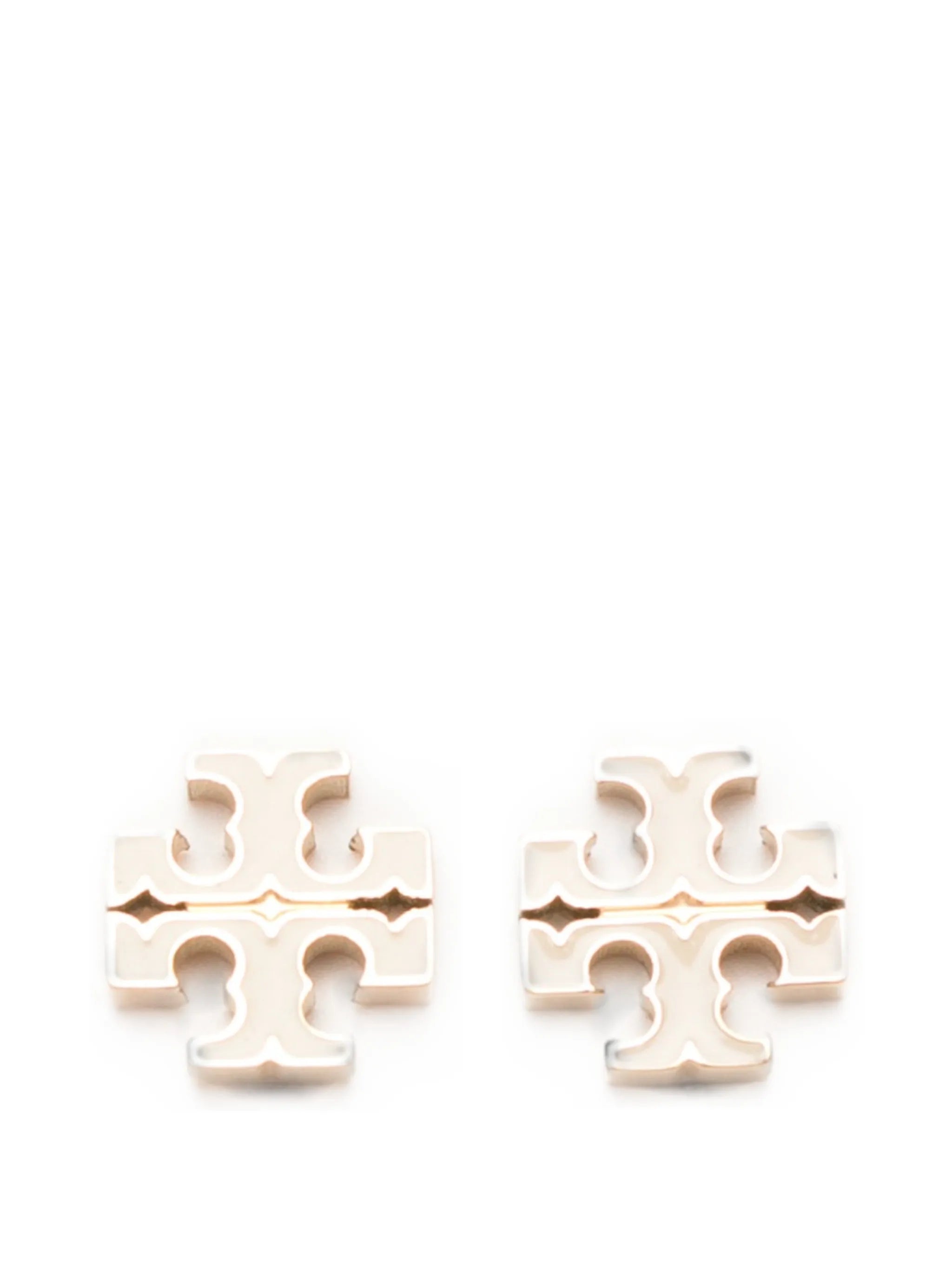 logo-embellishment earrings