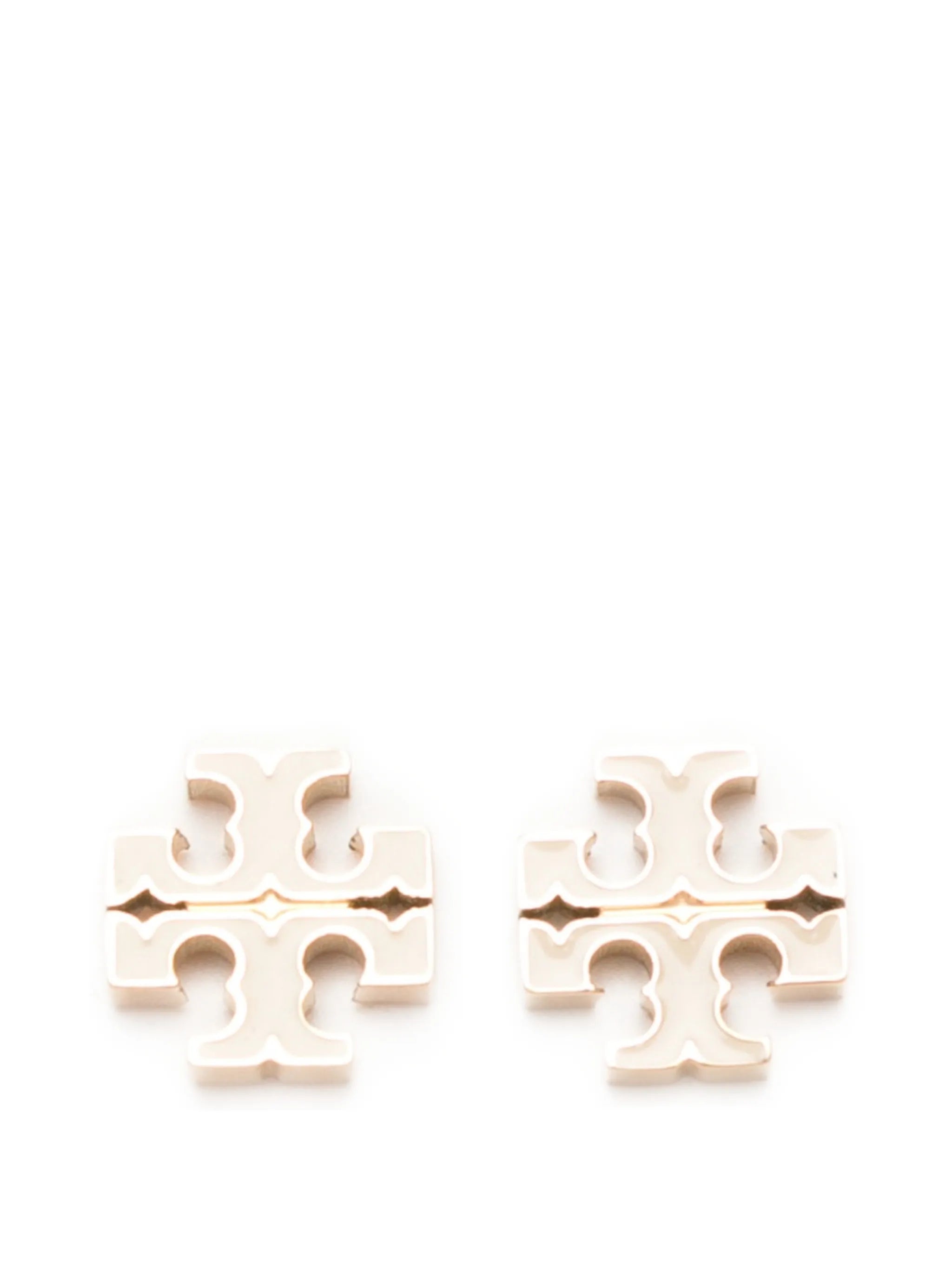 logo stud earrings