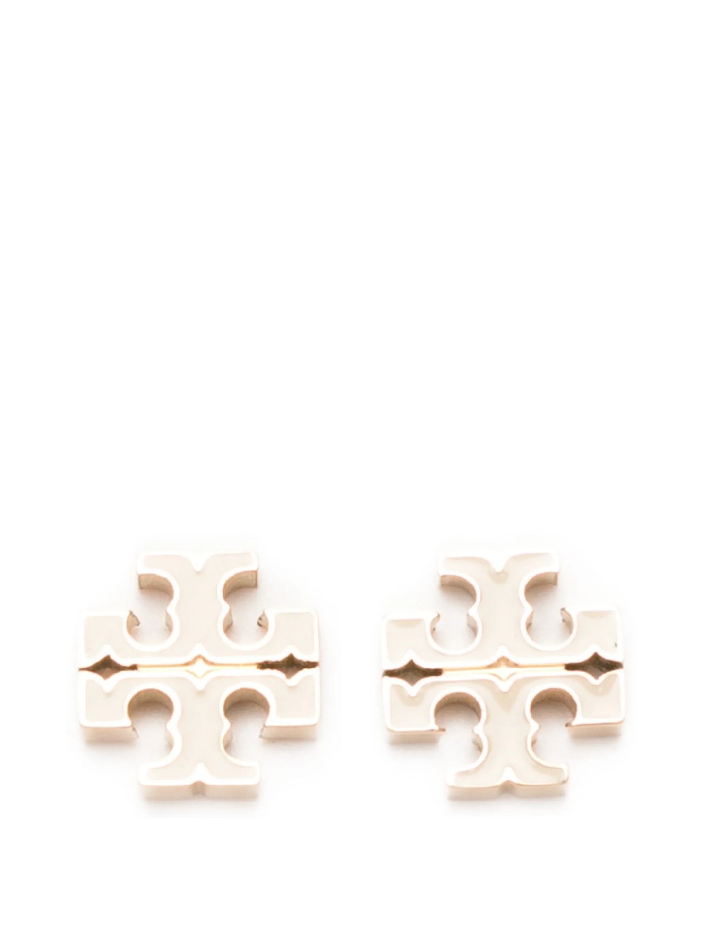 logo stud earrings