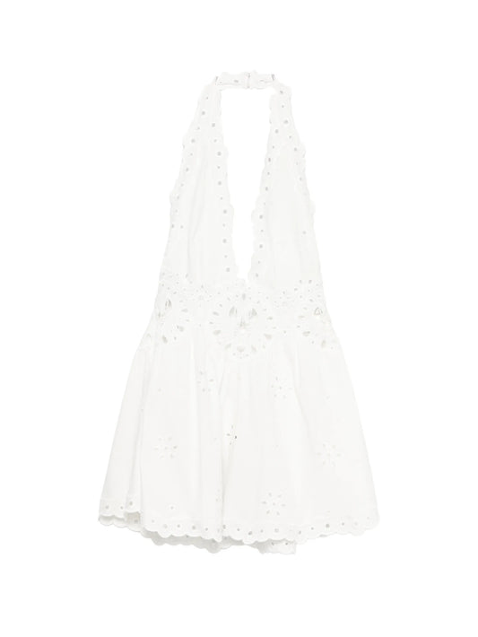 Beranice eyelet-embellished mini dress