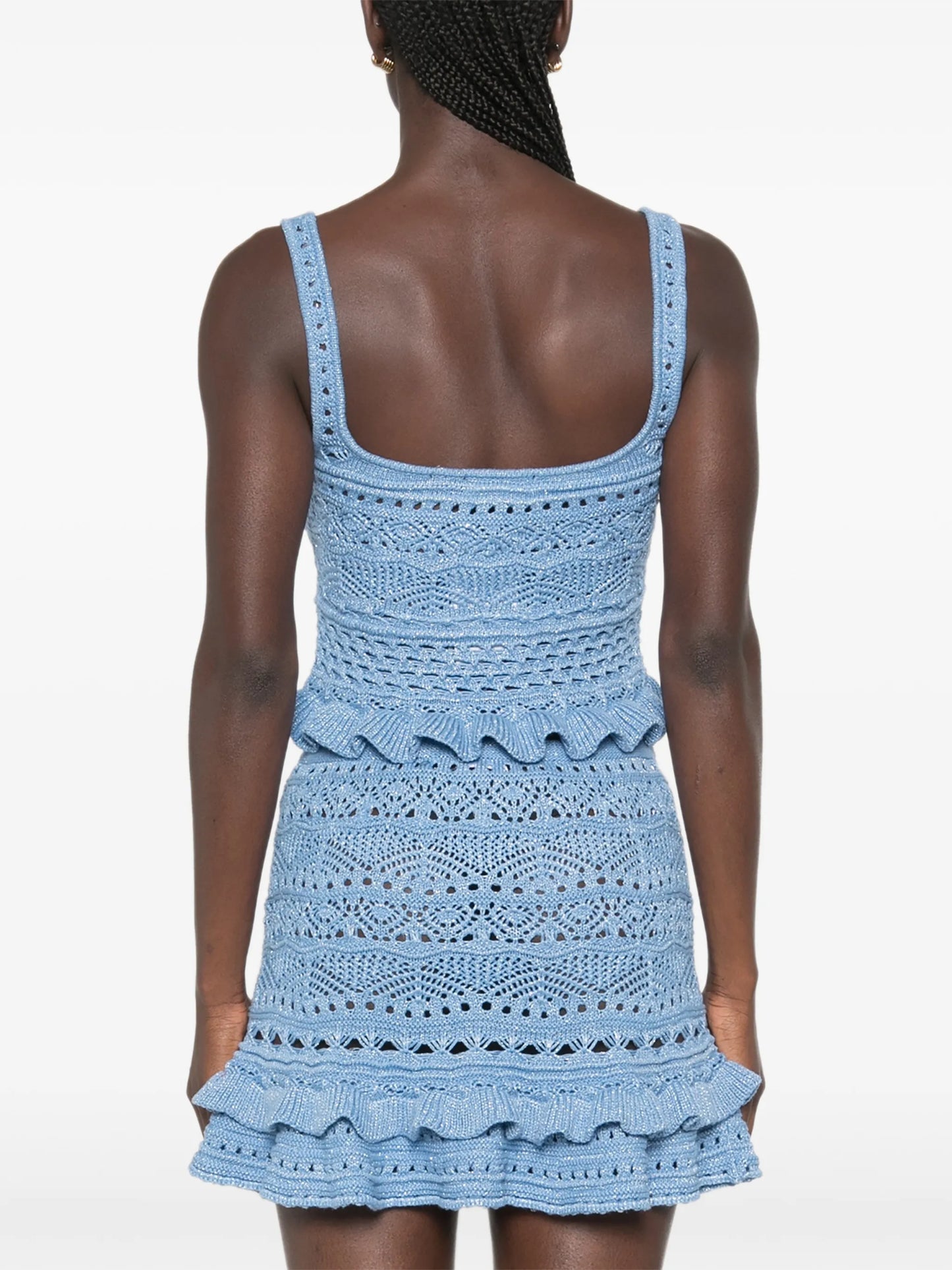 crochet ruffled top