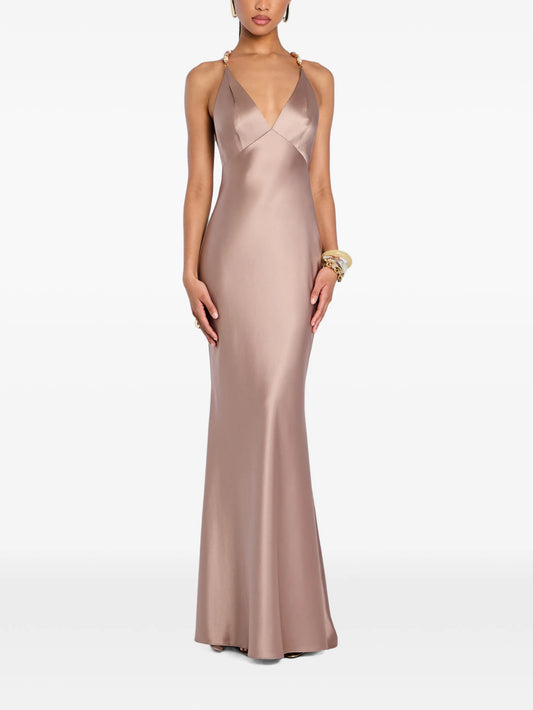 Safie beaded-strap maxi dress