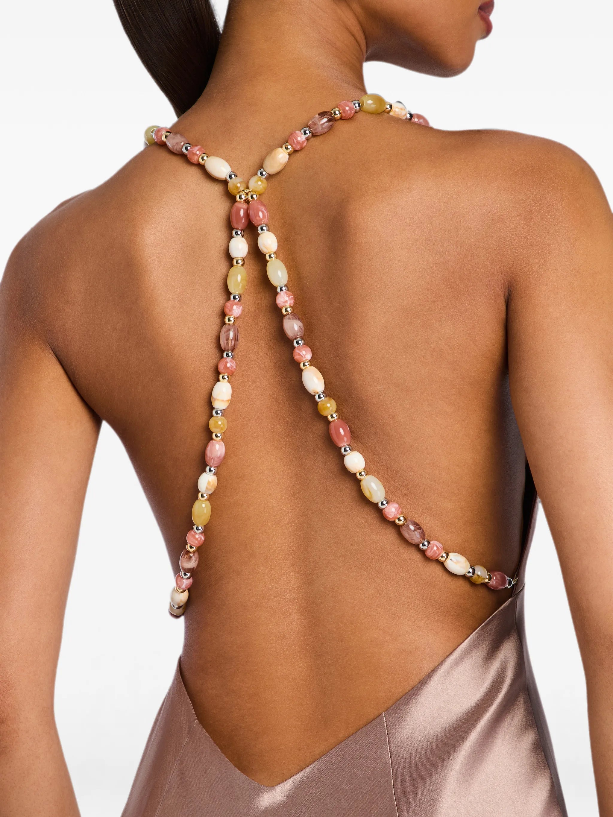Safie beaded-strap maxi dress