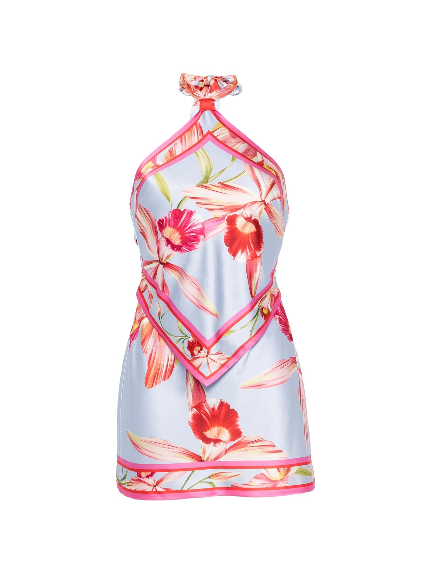 Adelaide floral-print silk mini dress