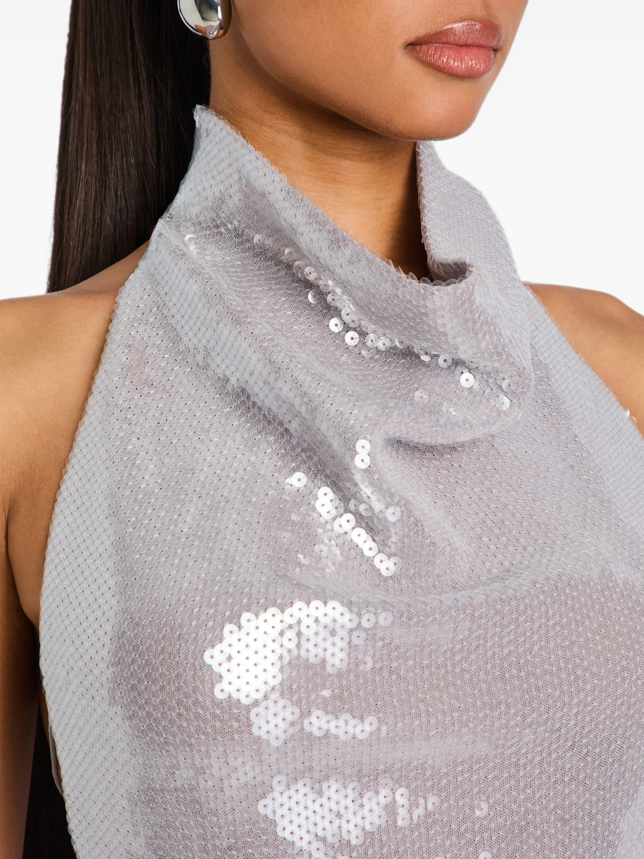 Pyna sequin-embellished top