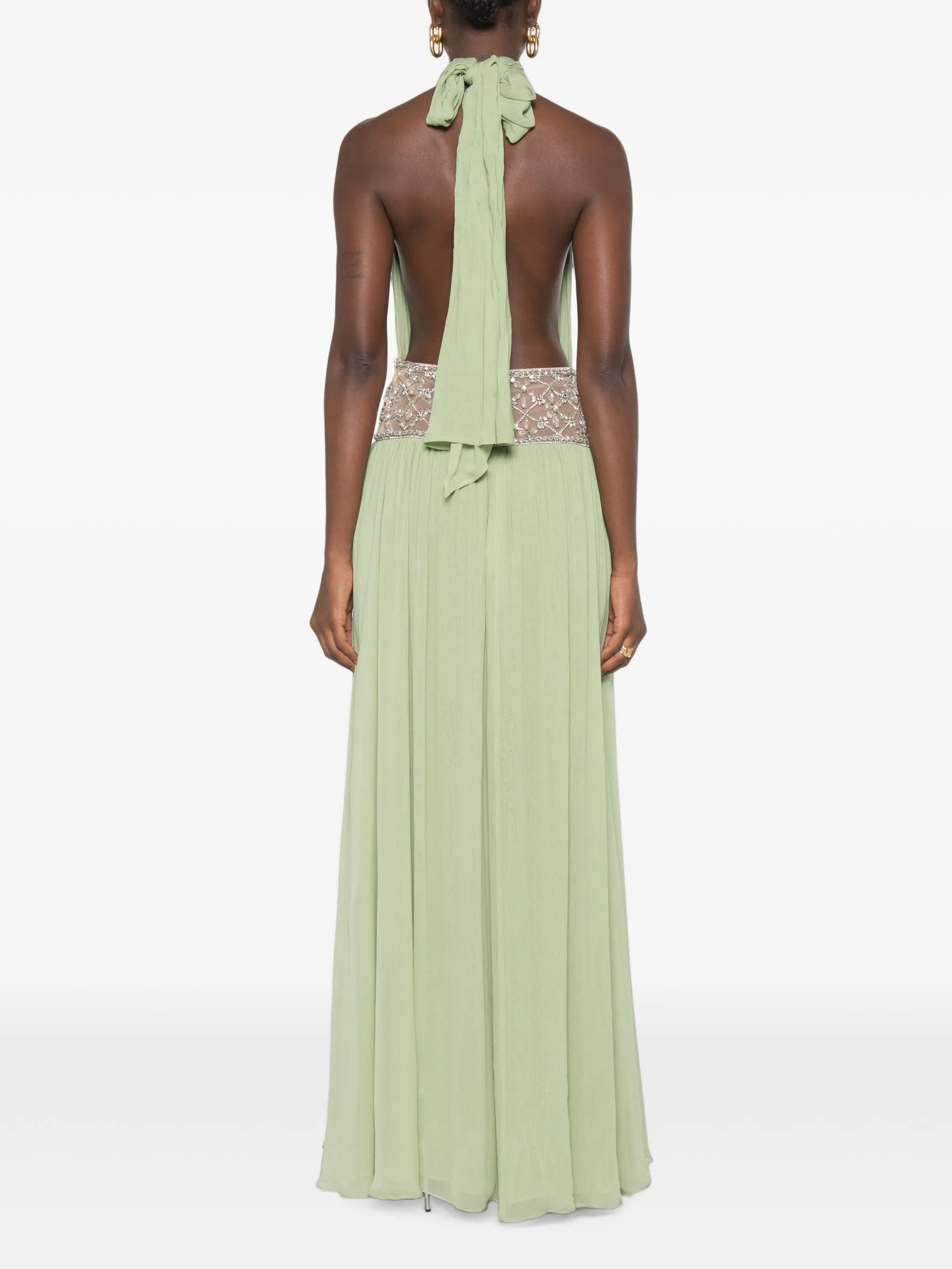 Kreeli crystal-embellished maxi dress