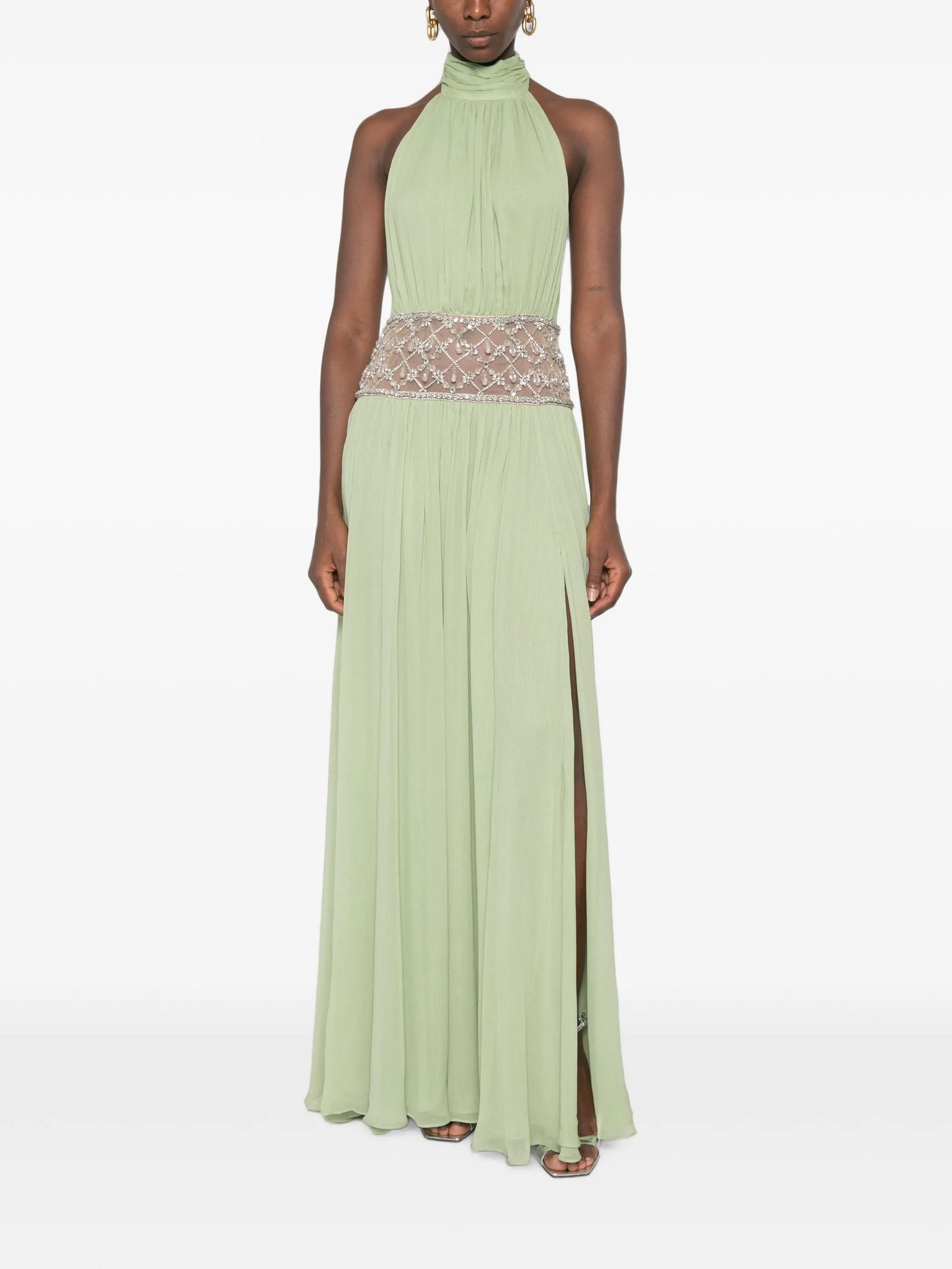 Kreeli crystal-embellished maxi dress