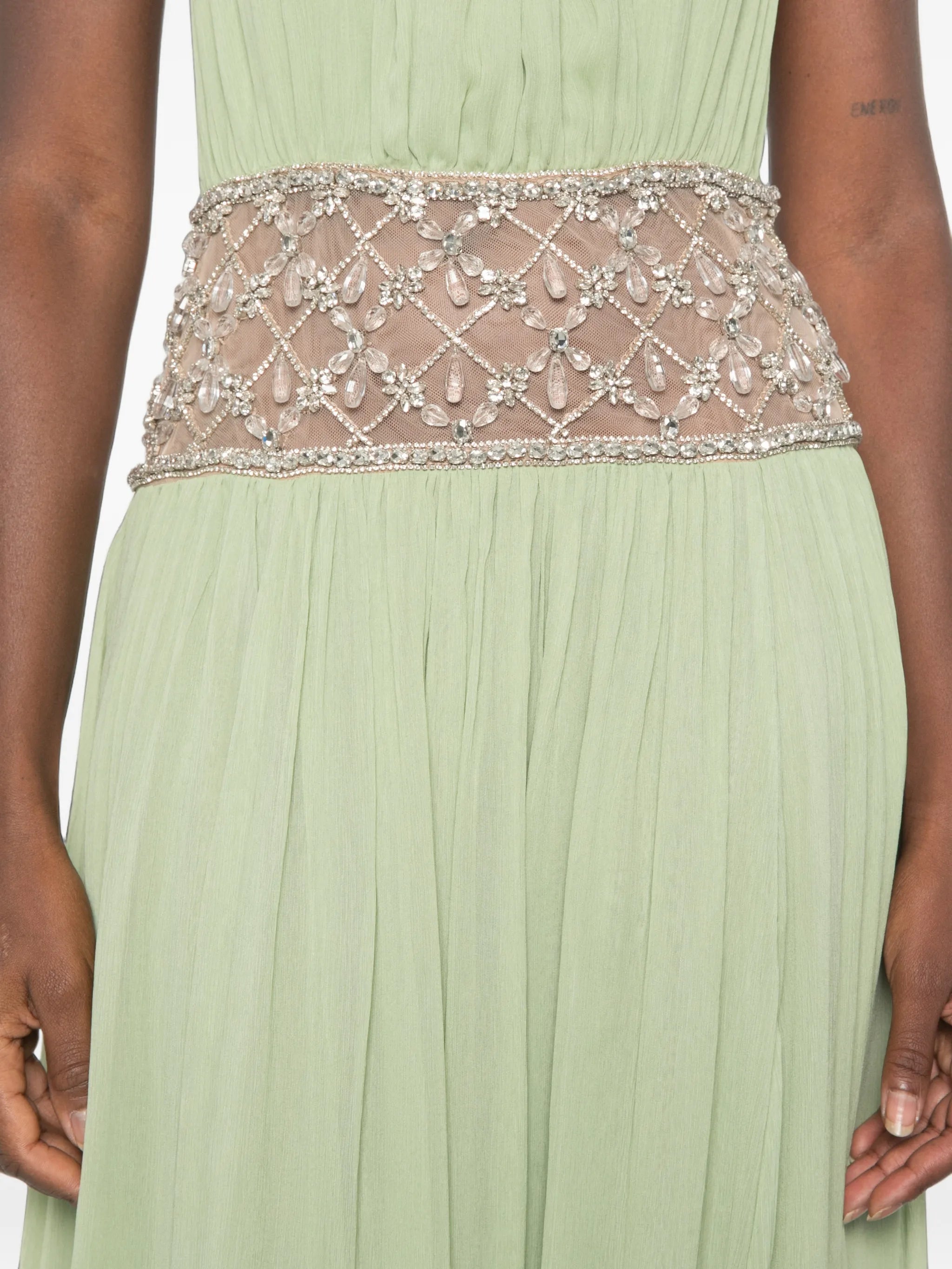 Kreeli crystal-embellished maxi dress