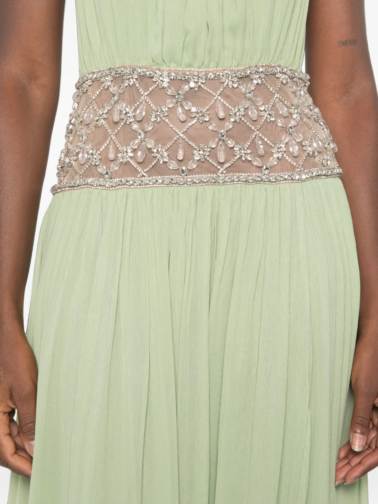 Kreeli crystal-embellished maxi dress