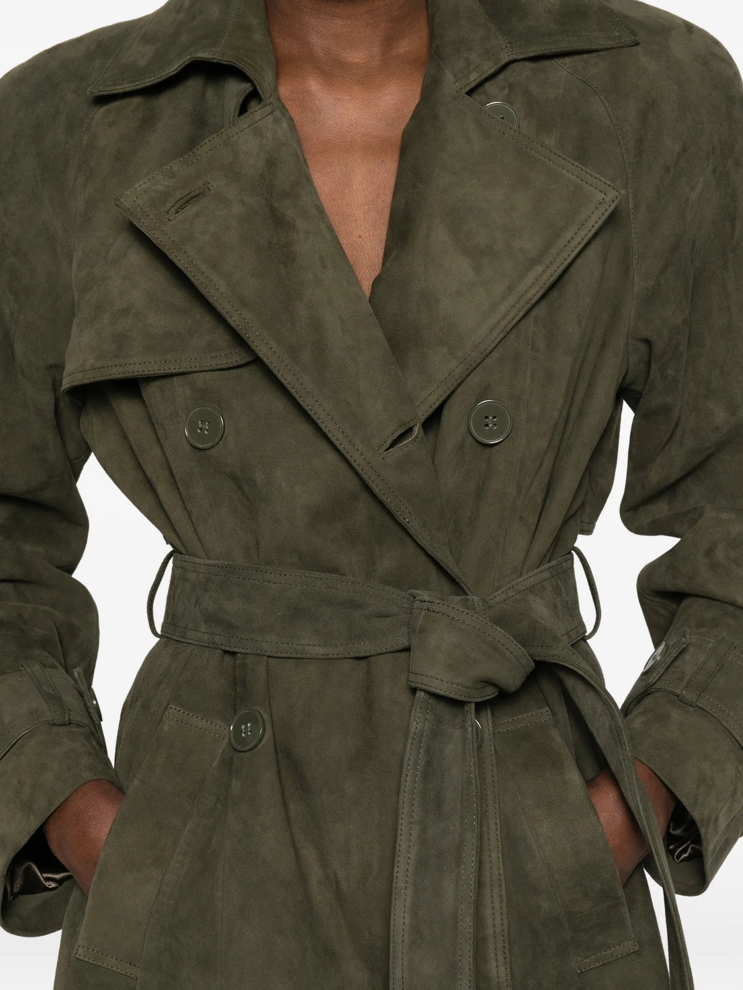 Corrin double-breasted trench coat