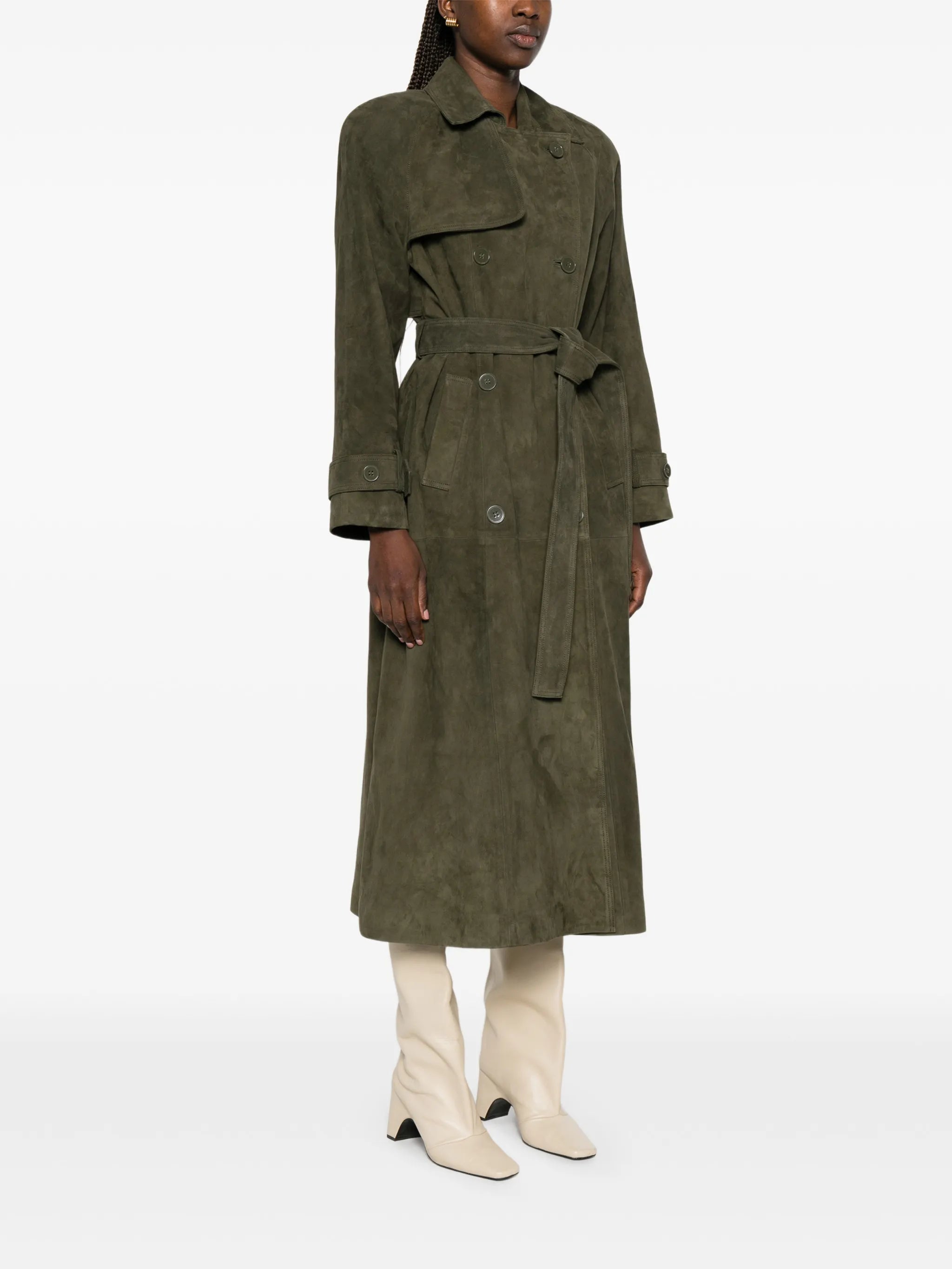 Corrin double-breasted trench coat