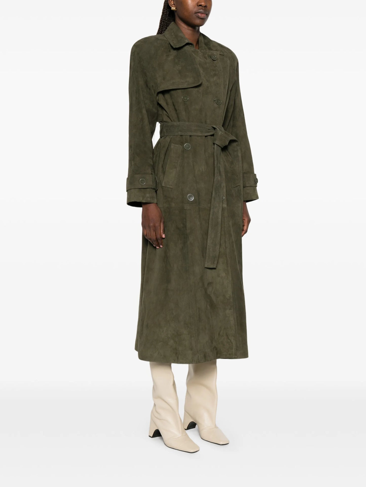 Corrin double-breasted trench coat