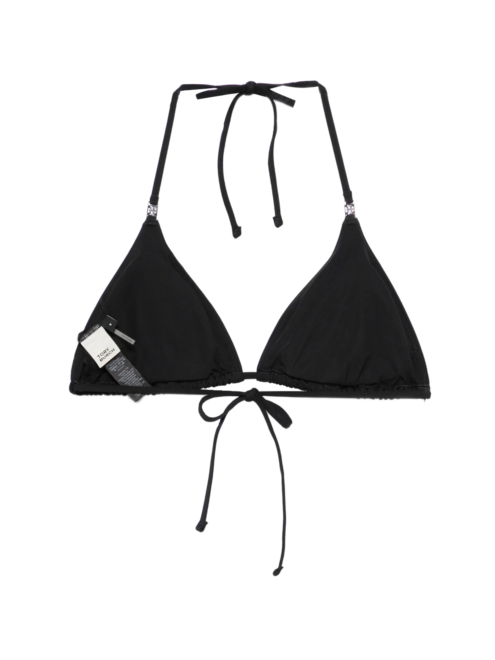 logo-plaque triangle bikini top