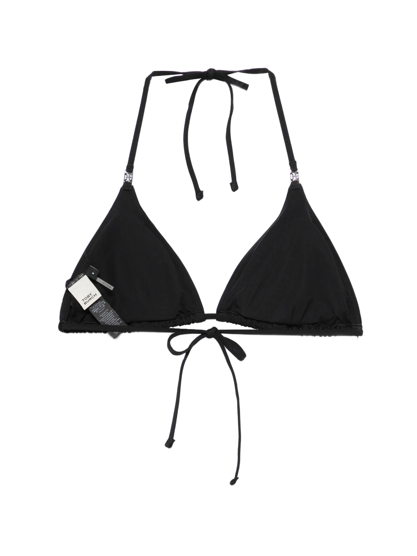 logo-plaque triangle bikini top