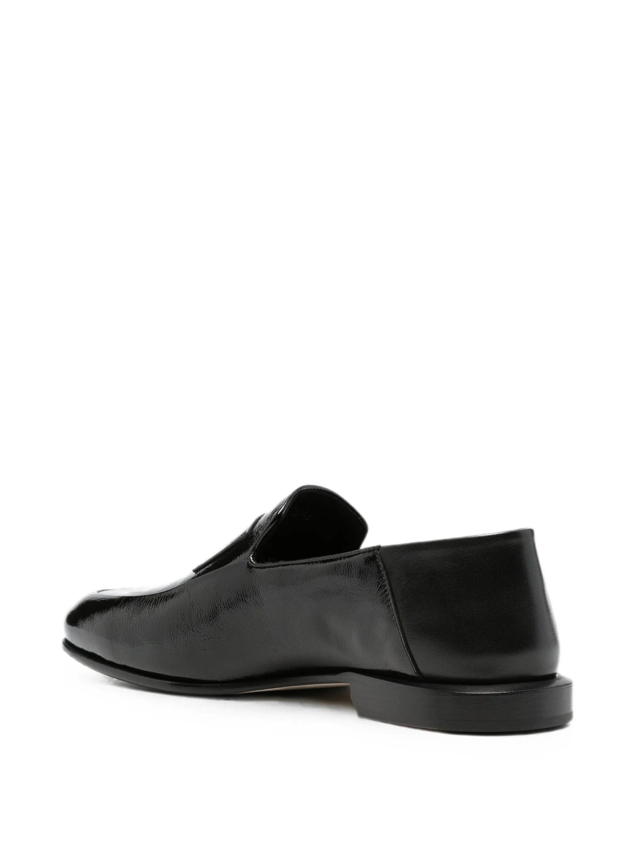 Label logo-embossed loafers