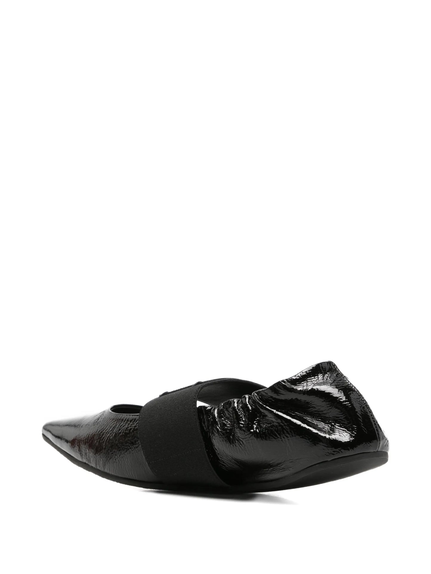 Crush pointed-toe ballet flats