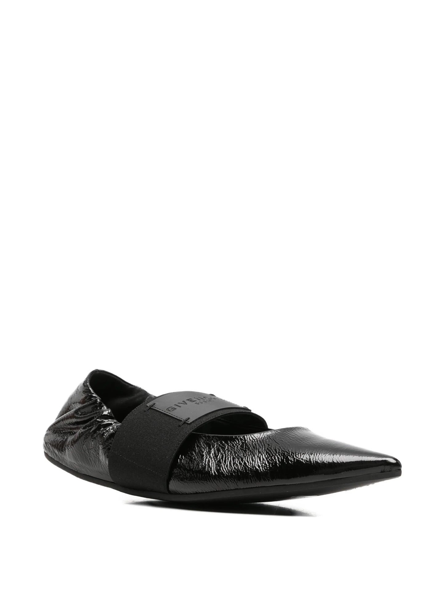 Crush pointed-toe ballet flats
