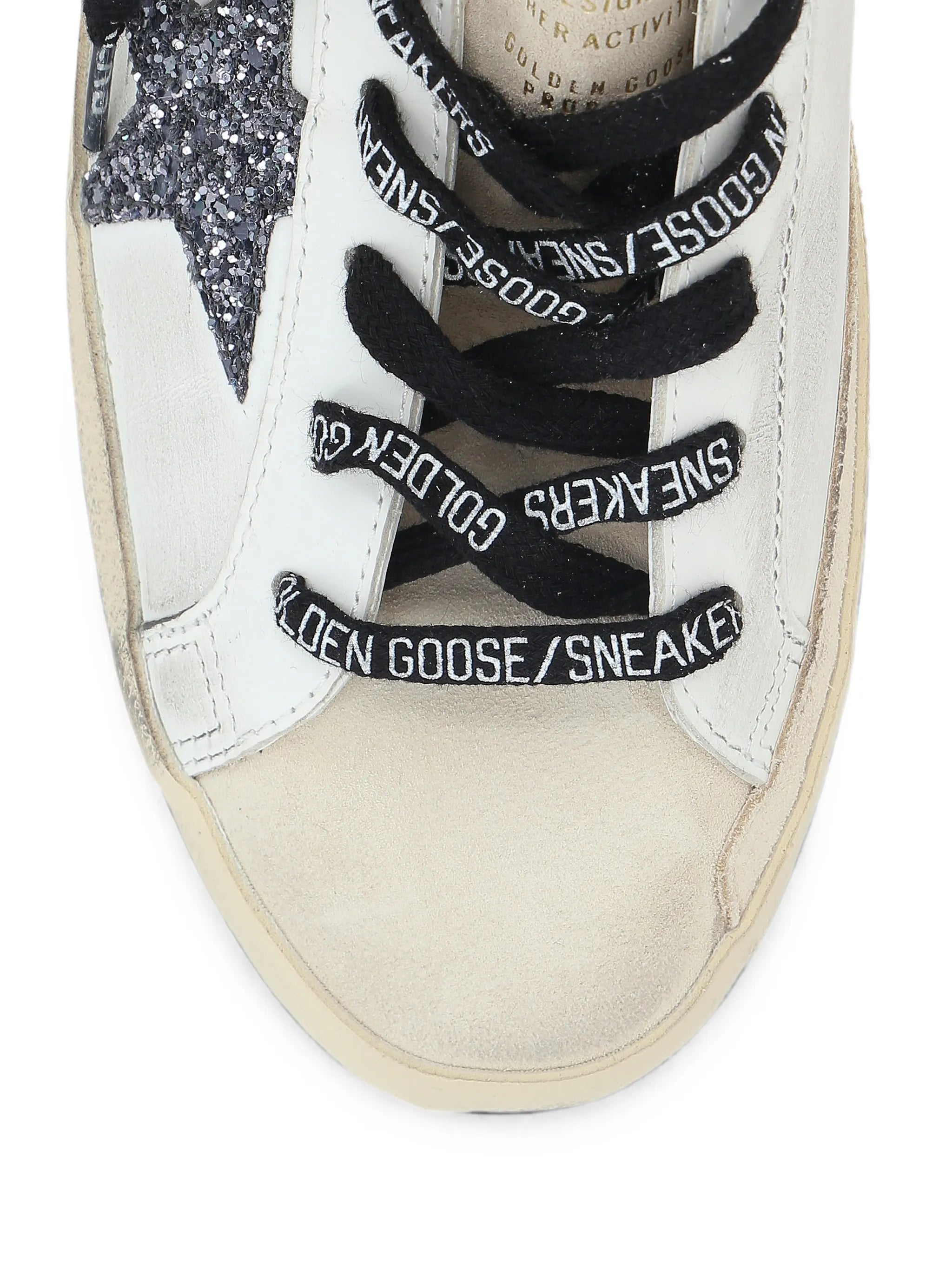 Superstar glitter-star sneakers