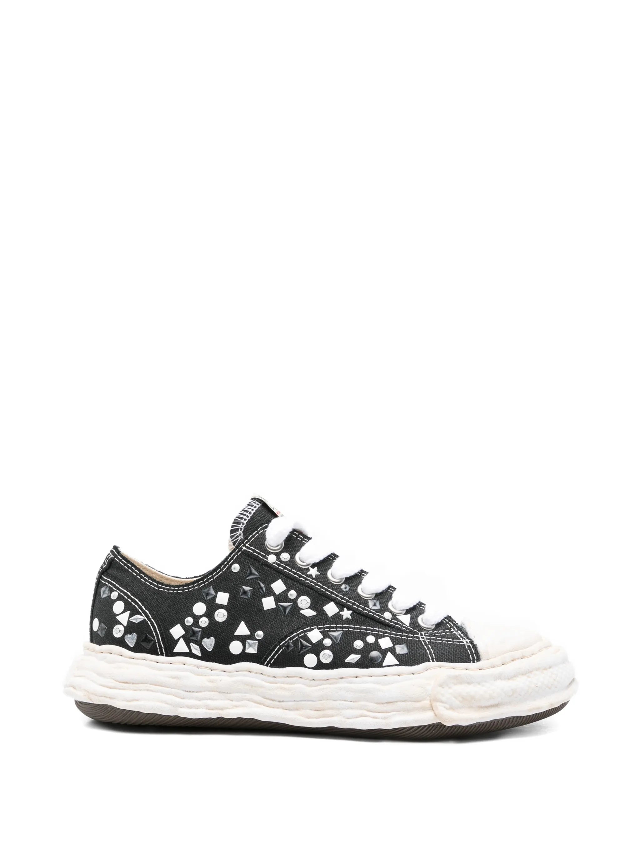 PETERSON23 OG sole embellished canvas low-top sneakers