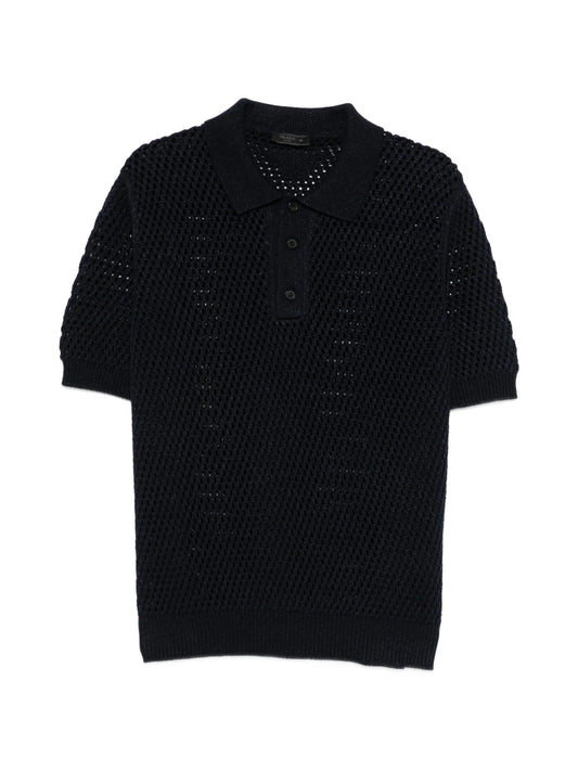 knitted polo shirt