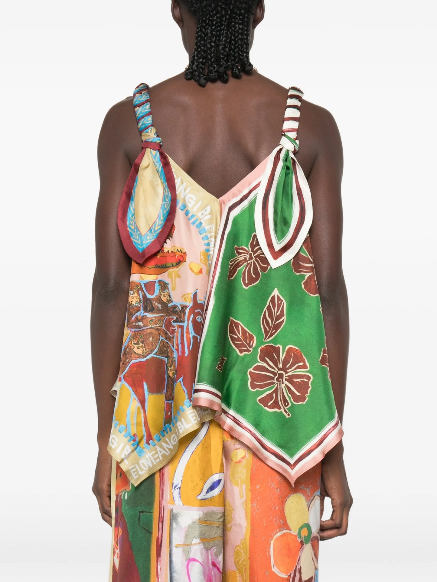 Mlak graphic-print top