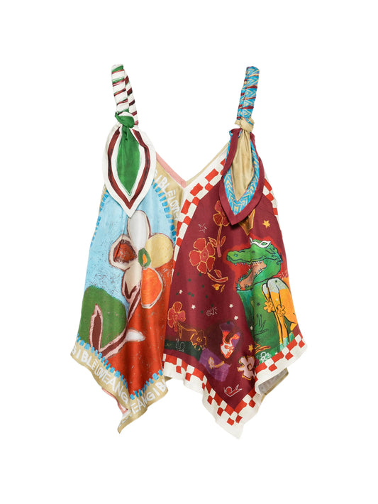Mlak graphic-print top
