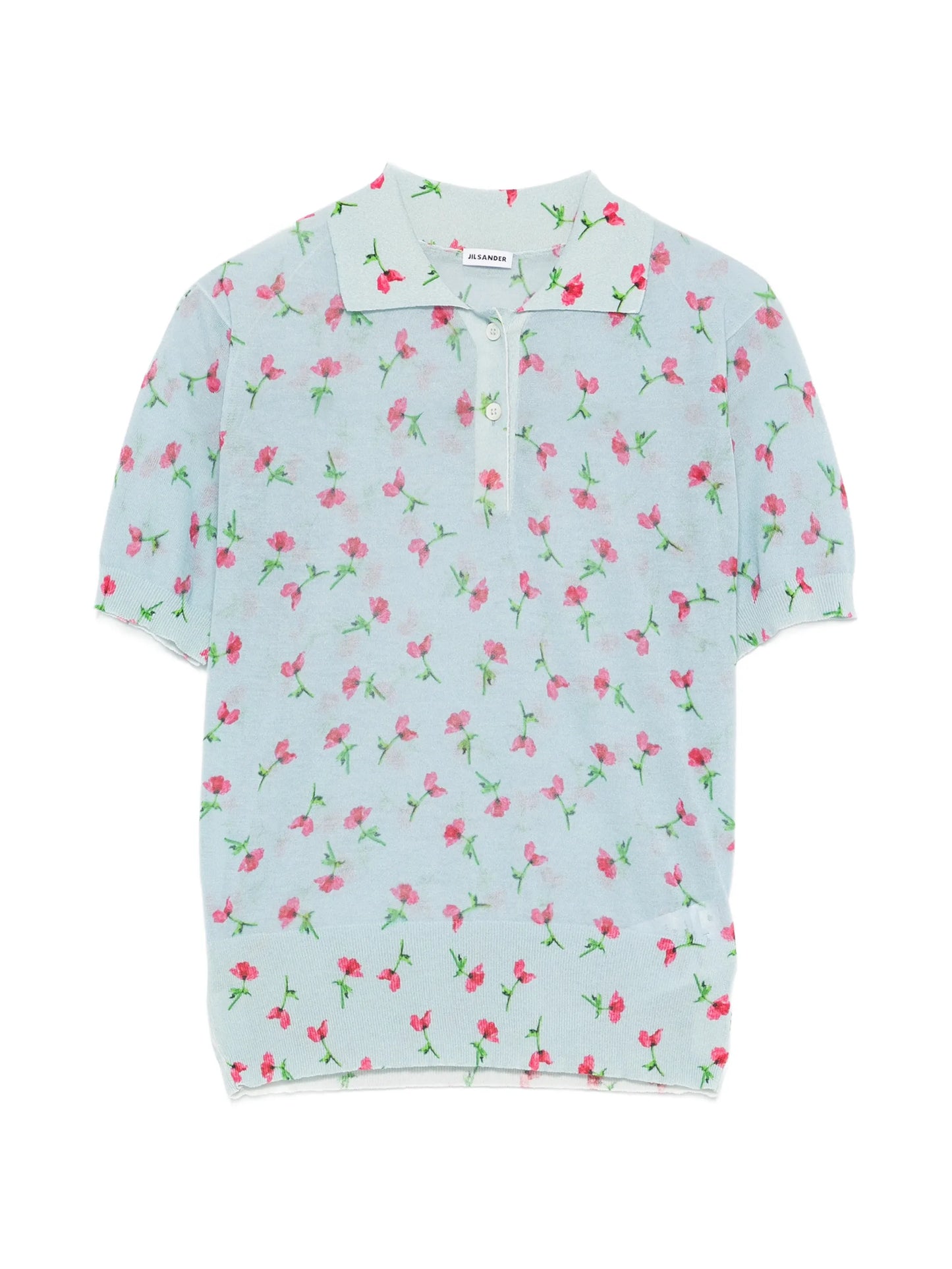 floral polo top