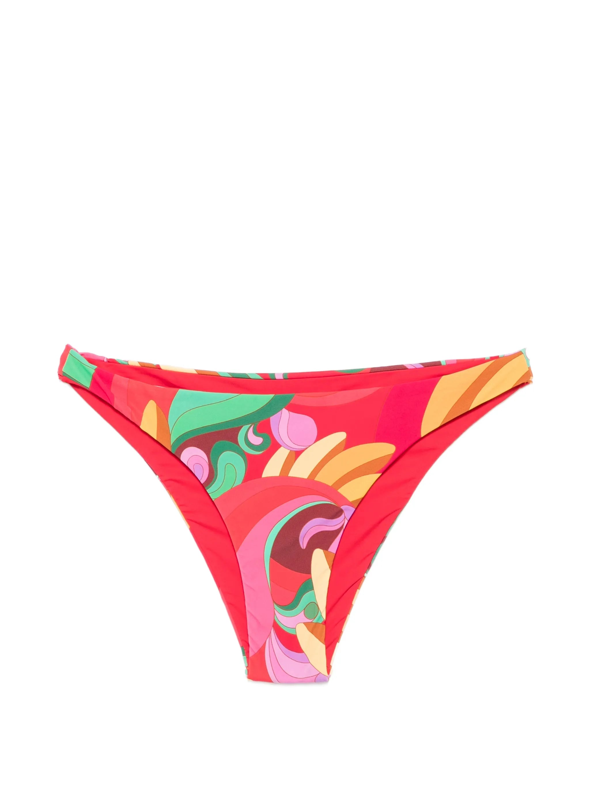 graphic-print bikini bottoms