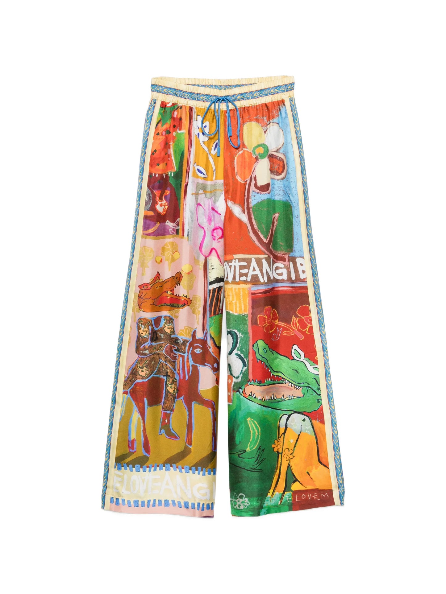 Mlak graphic-print palazzo pants