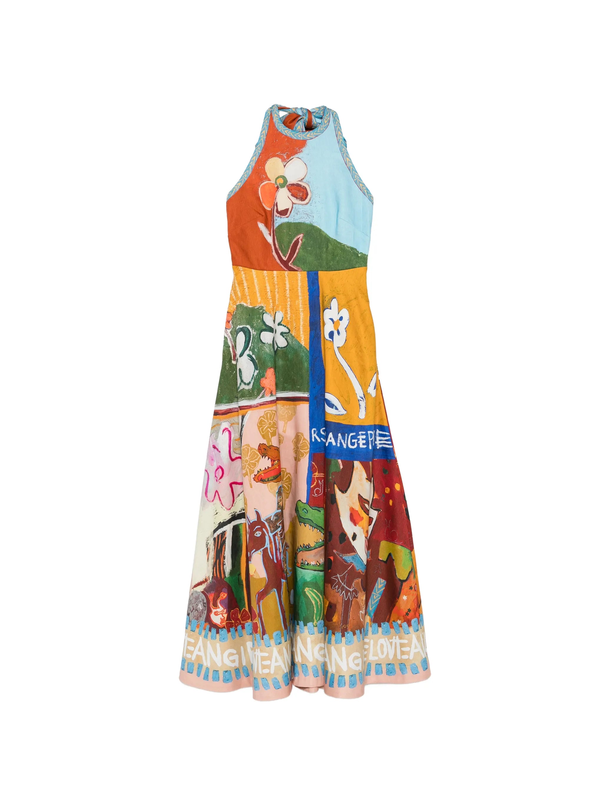 Mlak halterneck maxi dress
