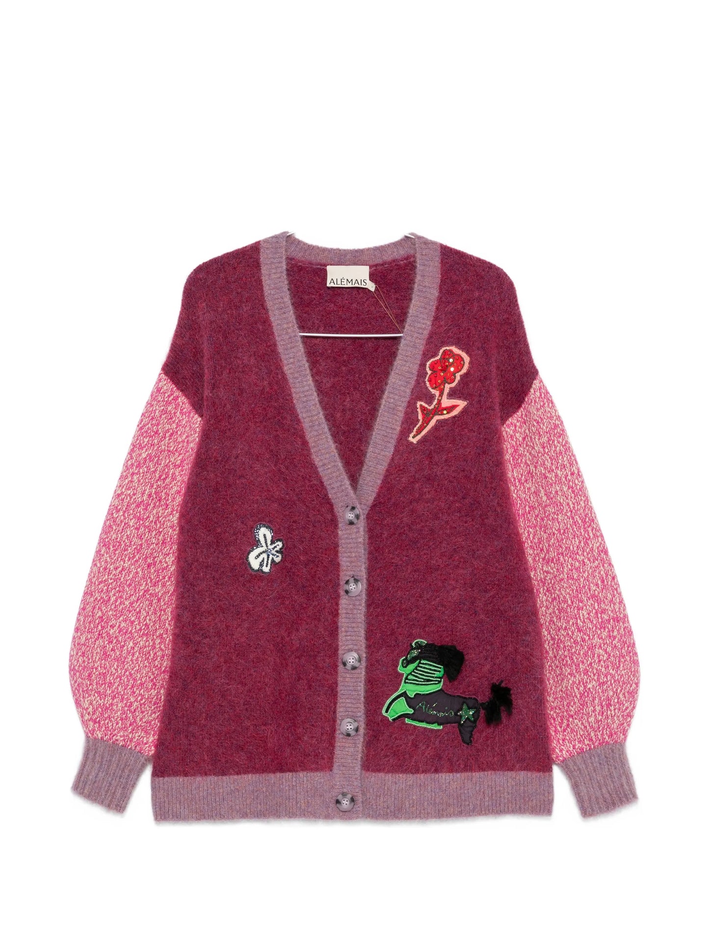 Mlak appliqué-embellishment cardigan